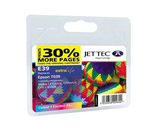 Картридж Jet Tec Epson Stylus C41/C43/C45 Color (110E003913)