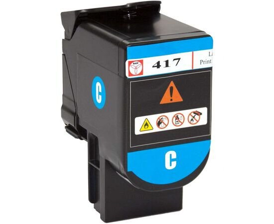 Тонер-картридж BASF Lexmark CS417dn 71B0H20 Cyan (BASF-KT-71B0H20), изображение 3 Тонер-картридж BASF Lexmark CS417dn 71B0H20 Cyan (BASF-KT-71B0H20), изображение 3