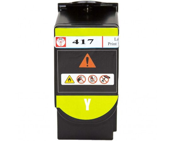 Тонер-картридж BASF Lexmark CS417dn 71B0H40 Yellow (BASF-KT-71B0H40), изображение 2 Тонер-картридж BASF Lexmark CS417dn 71B0H40 Yellow (BASF-KT-71B0H40), изображение 2
