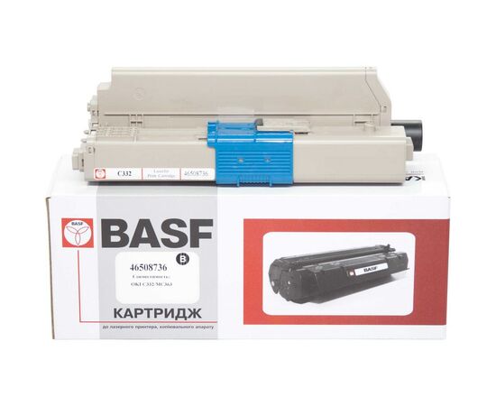 Тонер-картридж BASF OKI C332/MC363 Black 46508736 (KT-46508736)