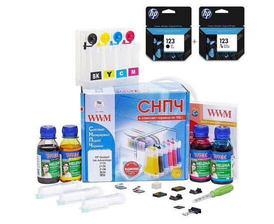 СНПЧ WWM HP 2130/2630 + №123Bk/CL (IS.0432set)