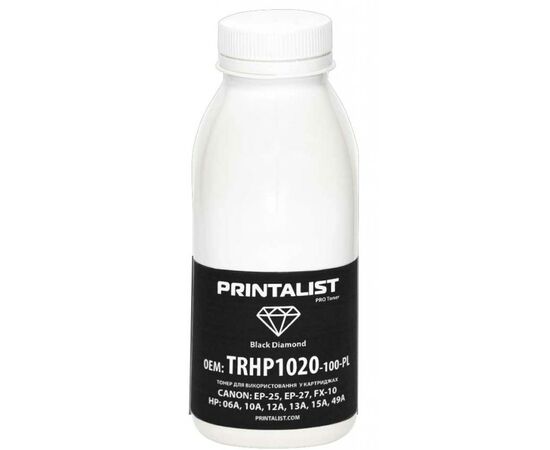 Тонер HP LJ 1010/1020/1022 , 100г Black Printalist (TRHP1020-100-PL)