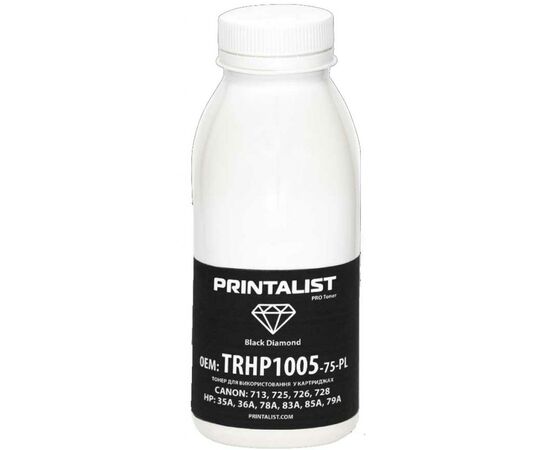 Тонер HP LJ P1005/1006/1505, 75г Black Printalist (TRHP1005-75-PL)