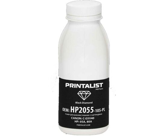 Тонер HP LJ P2035/2055, 105г Black Printalist (HP2055-105-PL)