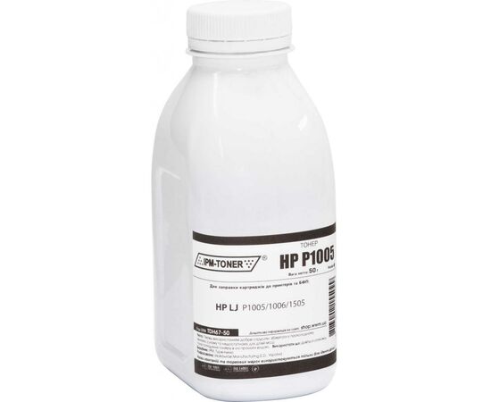 Тонер HP LJ P1005/1006/1505, 50г Black IPM (TDH67-50)