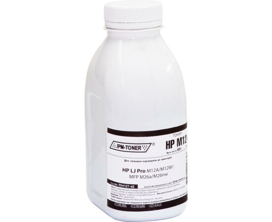 Тонер HP LJ Pro M12A/M12W/MFP M26a/M26nw, 65г Black IPM (TDH127-65)