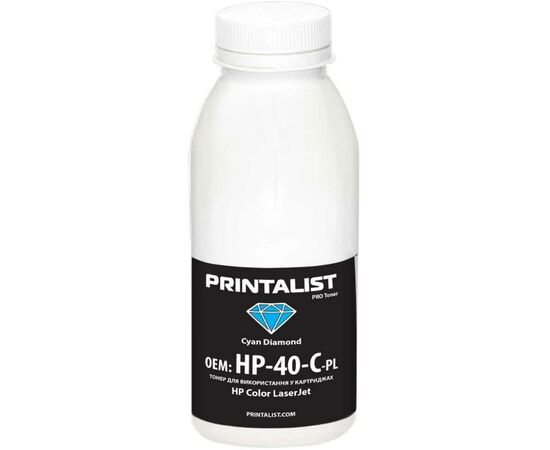 Тонер HP CLJ Universal 40г Cyan Printalist (HP-40-C-PL)