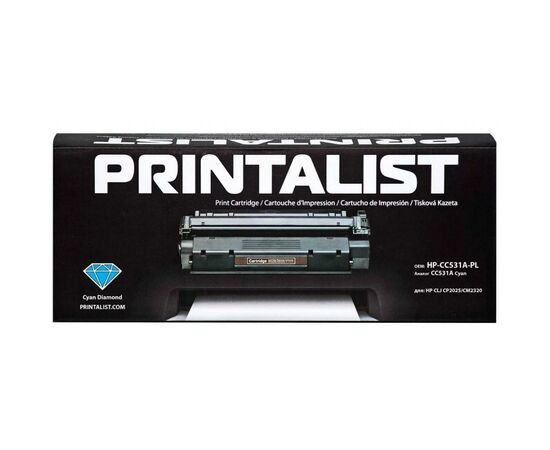 Картридж Printalist HP CLJ CP2025/CM2320, CC531A Cyan (HP-CC531A-PL)