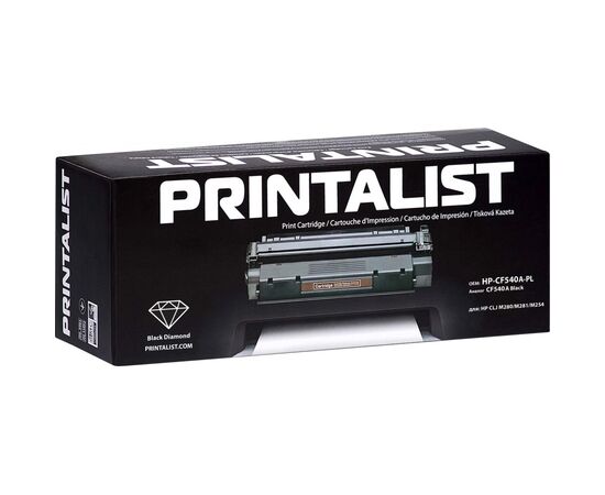 Картридж Printalist HP CLJ M280/M281/M254 CF540A Black (HP-CF540A-PL), изображение 2 Картридж Printalist HP CLJ M280/M281/M254 CF540A Black (HP-CF540A-PL), изображение 2