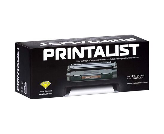 Картридж Printalist HP CLJ M280/M281/M254 CF542A Yellow (HP-CF542A-PL), изображение 2 Картридж Printalist HP CLJ M280/M281/M254 CF542A Yellow (HP-CF542A-PL), изображение 2