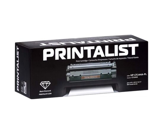 Картридж Printalist HP LJ M15/16/17, MFP M28/29/30/ CF244A Black (HP-CF244A-PL), изображение 2 Картридж Printalist HP LJ M15/16/17, MFP M28/29/30/ CF244A Black (HP-CF244A-PL), изображение 2