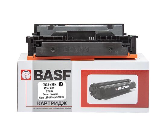Картридж BASF Canon 046H, 1254C002/CF410X Black (KT-046HBK-U)