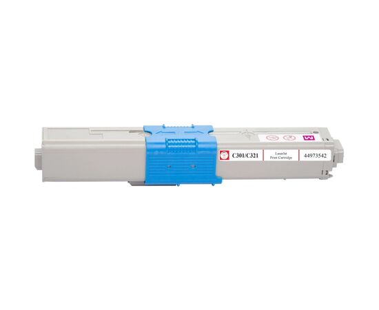 Тонер-картридж BASF OKI C301/C321/MC332/MC342/ 44973542 Magenta (KT-44973542), изображение 3 Тонер-картридж BASF OKI C301/C321/MC332/MC342/ 44973542 Magenta (KT-44973542), изображение 3