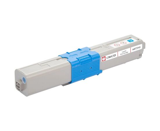 Тонер-картридж BASF OKI C301/C321/MC332/MC342/ 44973543 Cyan (KT-44973543), изображение 2 Тонер-картридж BASF OKI C301/C321/MC332/MC342/ 44973543 Cyan (KT-44973543), изображение 2