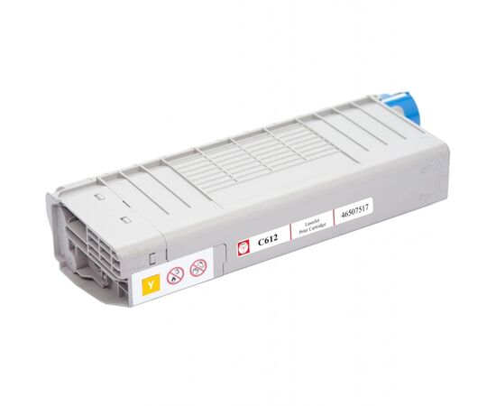 Тонер-картридж BASF OKI C612/ 46507517 Yellow (KT-46507517), изображение 2 Тонер-картридж BASF OKI C612/ 46507517 Yellow (KT-46507517), изображение 2