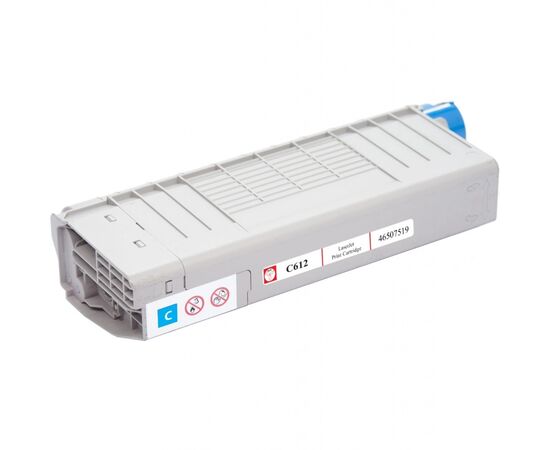 Тонер-картридж BASF OKI C612/ 46507519 Cyan (KT-46507519), изображение 2 Тонер-картридж BASF OKI C612/ 46507519 Cyan (KT-46507519), изображение 2