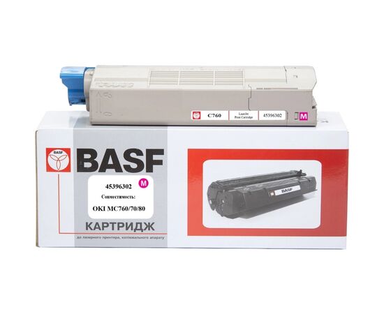 Тонер-картридж BASF OKI MC760/770/780/ 45396302 Magenta (KT-45396302)
