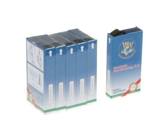 Стрічка до принтерів 13мм х 12м Refill STD Black*5шт (л/м) WWM (R13.12HM5)