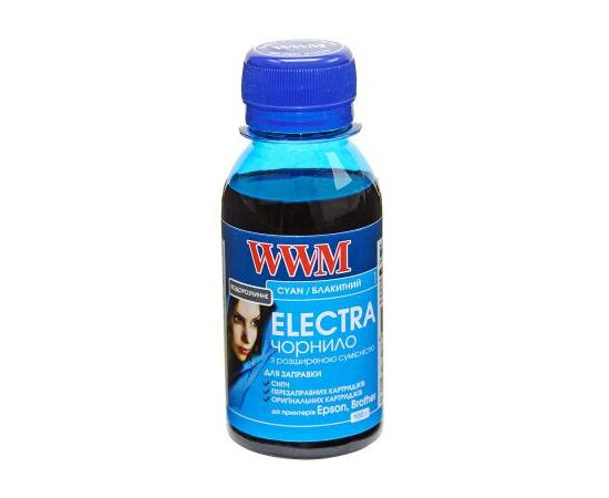 Чорнило WWM EPSON UNIVERSAL ELECTRA 100ml Cyan (EU/C-2)