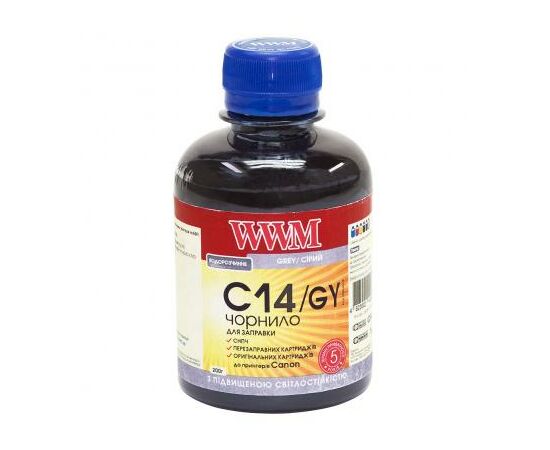 Чернила WWM CANON CLI-451/CLI-471 200г Grey (C14/GY)