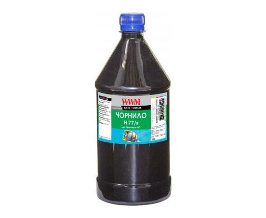 Чернила WWM HP №177/84 1000г black (H77/B-4)