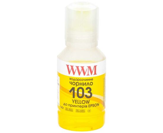 Чернила WWM EPSON L3100/3110/3150 140г Yellow (E103Y)