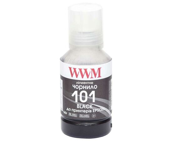 Чернила WWM EPSON L4150/4160 140г Black Pigmented (E101BP)