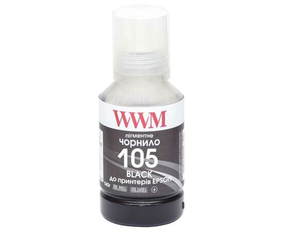 Чернила WWM EPSON L7160/7180 140г Black Pigmented (E105BP)
