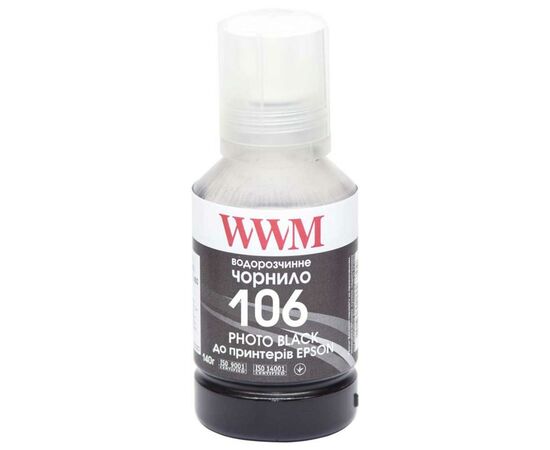 Чернила WWM EPSON L7160/7180 140г Photo Black (E106PB)