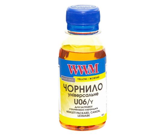 Чернила WWM Canon/HP/Lexmark 100г Yellow (U06/Y-2)