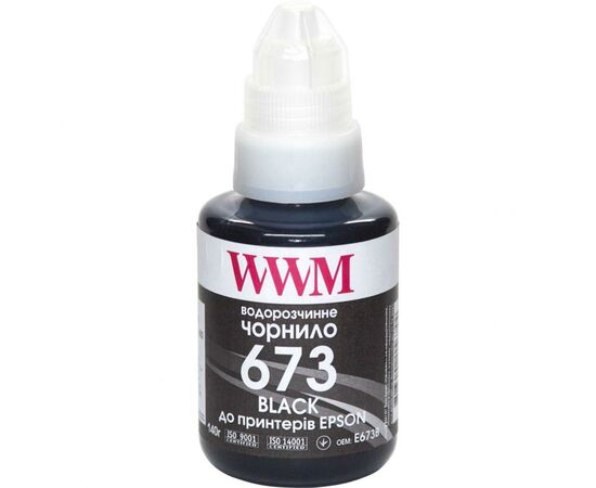 Чернила WWM Epson L800 140г Black (E673B)