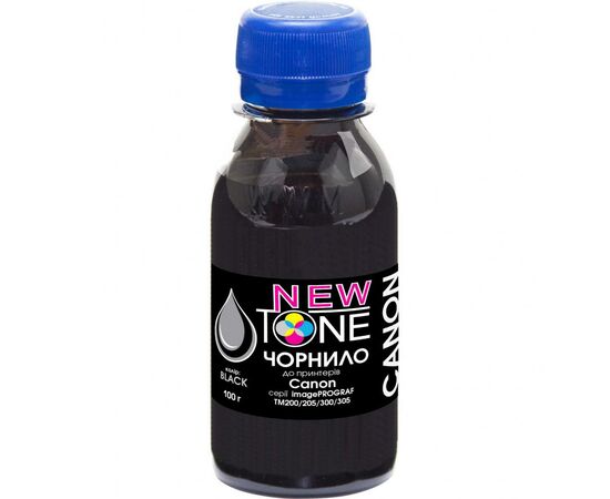 Чернила NewTone Canon iPF TM-200/305 100г Black Pigm. (NT.PFI120Bk-2)