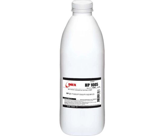 Тонер HP LJ P1005/P1505/P1102/M125, 1000г Black Imex (CMG-3-1)