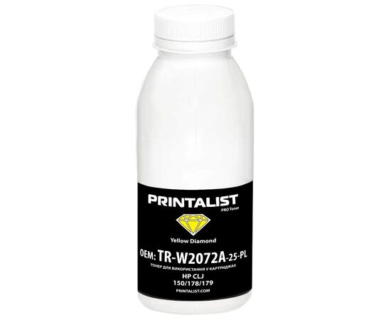Тонер HP CLJ 150/178/179, 25г Yellow Printalist (TR-W2072A-25-PL)