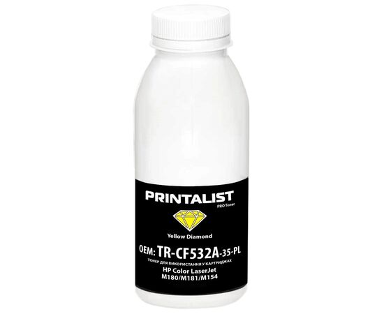 Тонер HP CLJ M180/M181/M154 35г Yellow Printalist (TR-CF532A-35-PL)