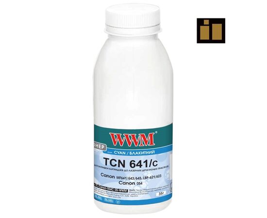 Тонер Canon MF641/643/645, LBP-621/623, Canon 054, 35г Cyan, chip WWM (TC-Canon-054C-35-WWM)