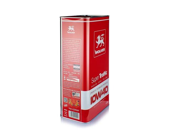 Моторное масло Wolver Super Traffic 10W-40 5л (4260360942501), изображение 2 Моторное масло Wolver Super Traffic 10W-40 5л (4260360942501), изображение 2