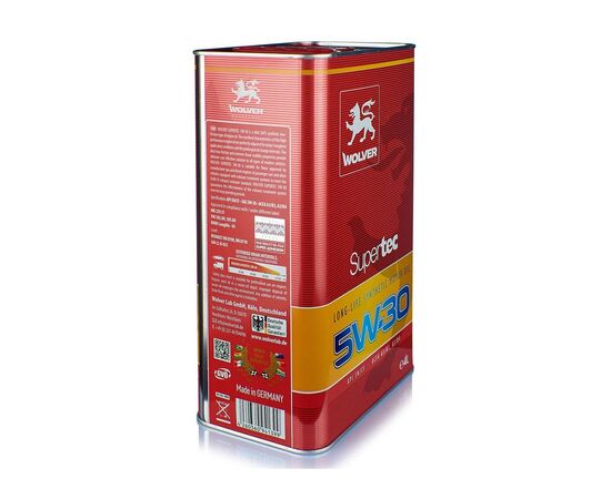 Моторное масло Wolver Supertec 5W-30 4л (4260360941399), изображение 2 Моторное масло Wolver Supertec 5W-30 4л (4260360941399), изображение 2