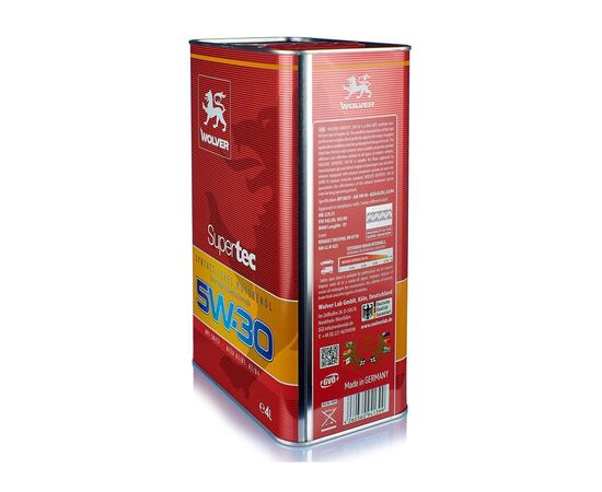 Моторное масло Wolver Supertec 5W-30 4л (4260360941399), изображение 3 Моторное масло Wolver Supertec 5W-30 4л (4260360941399), изображение 3