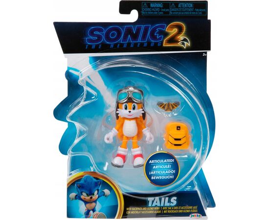 Фигурка Sonic the Hedgehog 2 W2 с артикуляцией - Тейлз 10 см (41498i), изображение 6 Фигурка Sonic the Hedgehog 2 W2 с артикуляцией - Тейлз 10 см (41498i), изображение 6