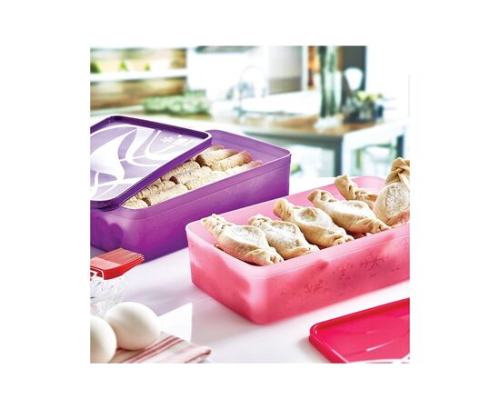 Пищевой контейнер Irak Plastik Alaska прямокутний 2,1 л фіолетовий (5296), изображение 2