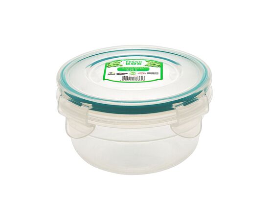 Пищевой контейнер Irak Plastik Fresh круглий 0,25 л прозорий (5217), изображение 2