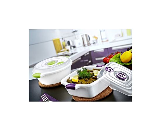 Пищевой контейнер Irak Plastik квадратний 1,8 л помаранчевий (6485), изображение 2 Пищевой контейнер Irak Plastik квадратний 1,8 л помаранчевий (6485), изображение 2