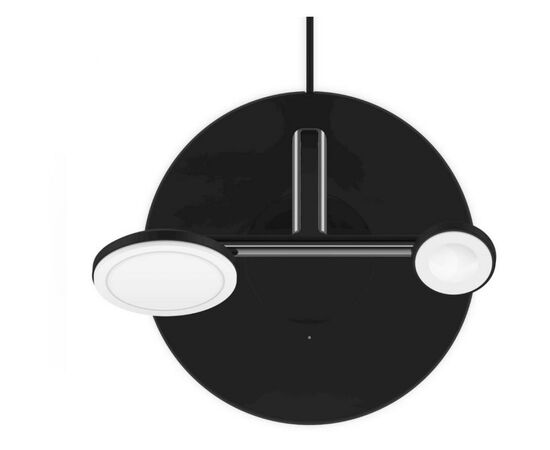 Зарядное устройство Belkin MagSafe 3in1 Wireless Charger, black (WIZ009VFBK), изображение 4 Зарядное устройство Belkin MagSafe 3in1 Wireless Charger, black (WIZ009VFBK), изображение 4