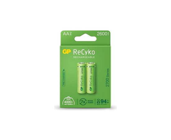 Аккумулятор Gp AA R6 ReCyko battery 2600mAh AA (2700Series, 2 battery pack) (270ААHCE-EB2(Recyko) / 4891199186370)