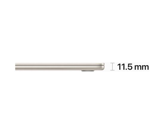 Ноутбук Apple MacBook Air M2 A2941 Starlight (MQKU3UA/A), изображение 5 Ноутбук Apple MacBook Air M2 A2941 Starlight (MQKU3UA/A), изображение 5