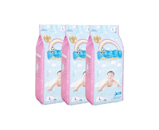 Подгузники Mimzi L 9-14 кг 48 шт. х 3 пачки (MPL3) (4820209800302)