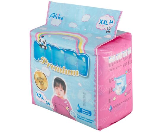 Подгузники Mimzi XXL 15+ кг 34 шт. (MPXXL34) (4820209800159), изображение 2 Подгузники Mimzi XXL 15+ кг 34 шт. (MPXXL34) (4820209800159), изображение 2