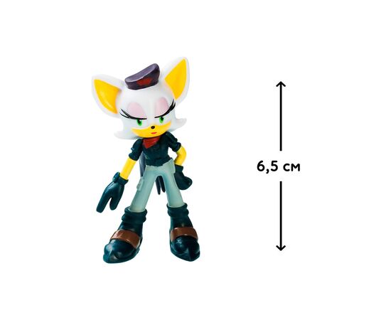 Фигурка Sonic Prime Ребел Руж 6,5 см (SON2010I), изображение 2 Фигурка Sonic Prime Ребел Руж 6,5 см (SON2010I), изображение 2