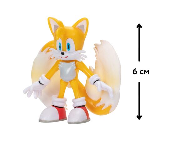 Фігурка Sonic the Hedgehog з артикуляцією - Модерн Тейлз 6 см (40688i-RF1), зображення 5 Фігурка Sonic the Hedgehog з артикуляцією - Модерн Тейлз 6 см (40688i-RF1), зображення 5